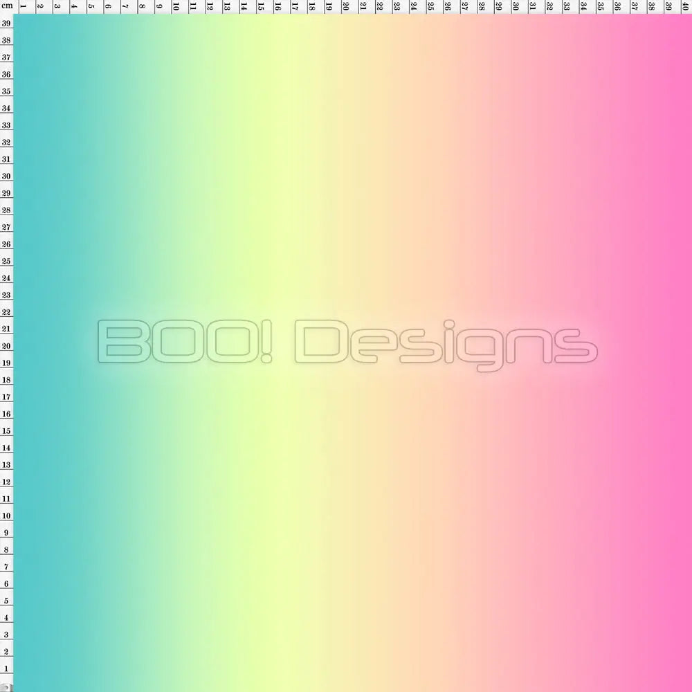 Spandex Ombre Teal Lemon Pink Fabric