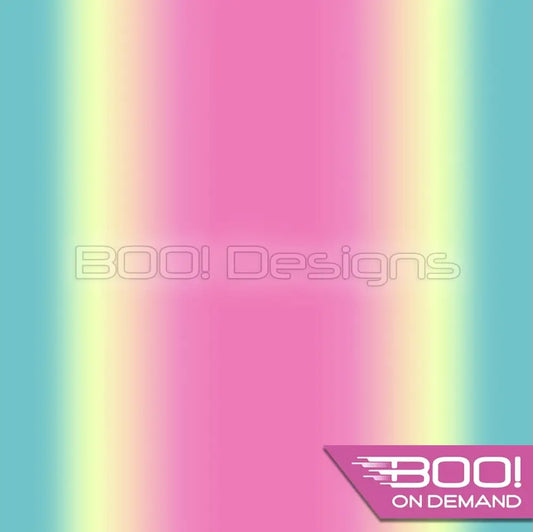 Spandex Ombre Teal Lemon Pink Fabric