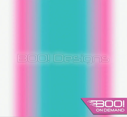 Spandex Ombre White Pink Teal Fabric