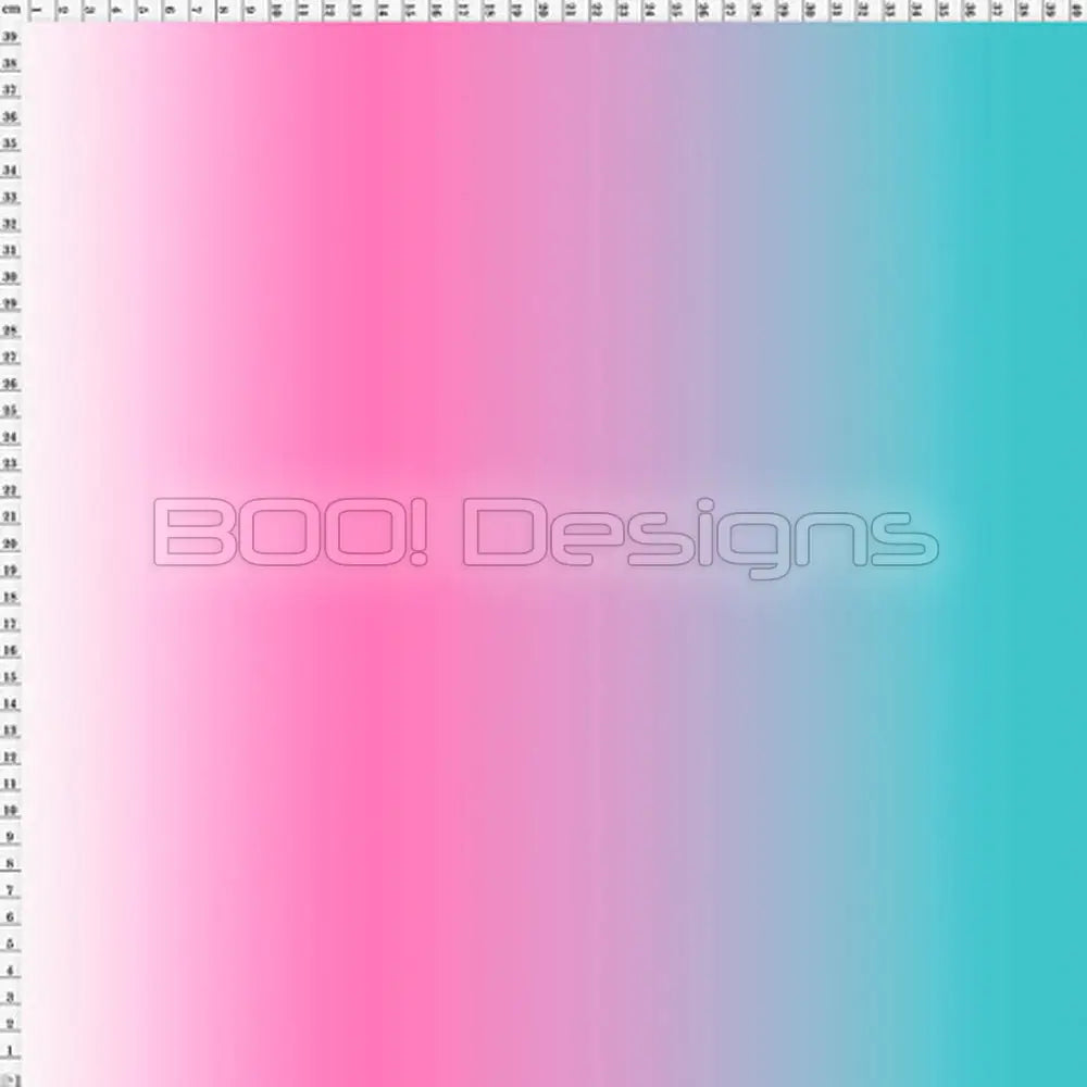 Spandex Ombre White Pink Teal Fabric