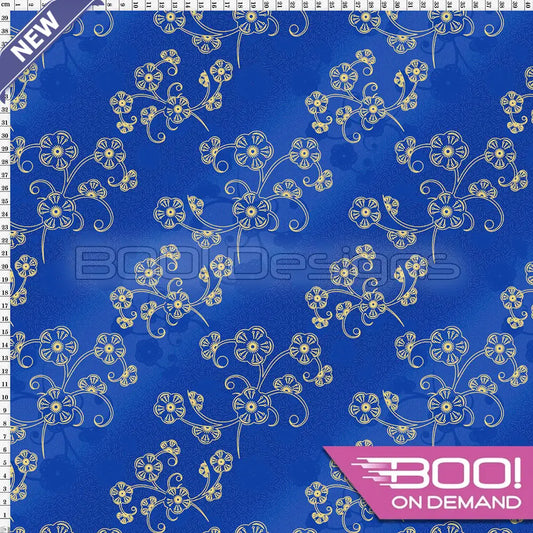 Spandex Oriental Royal Fabric
