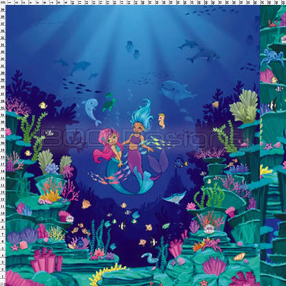 Spandex P100 2Mermaids Reef Project Panel