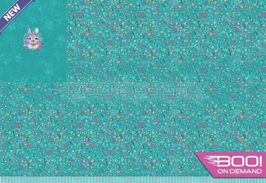 Spandex P100 Bunny Ditsy Floral Project Panel