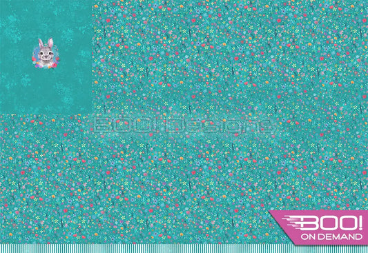 Spandex P100 Bunny Ditsy Floral Project Panel