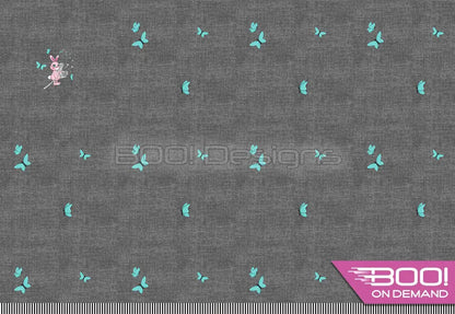 Spandex P100 Dandy Bunny Butterflies Denim Project Panel