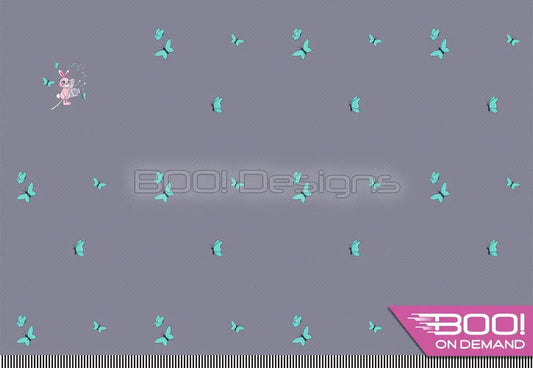 Spandex P100 Dandy Bunny Butterflies Grey Project Panel