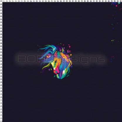 Spandex P100 Horse Jumbo Splat Black Project Panel