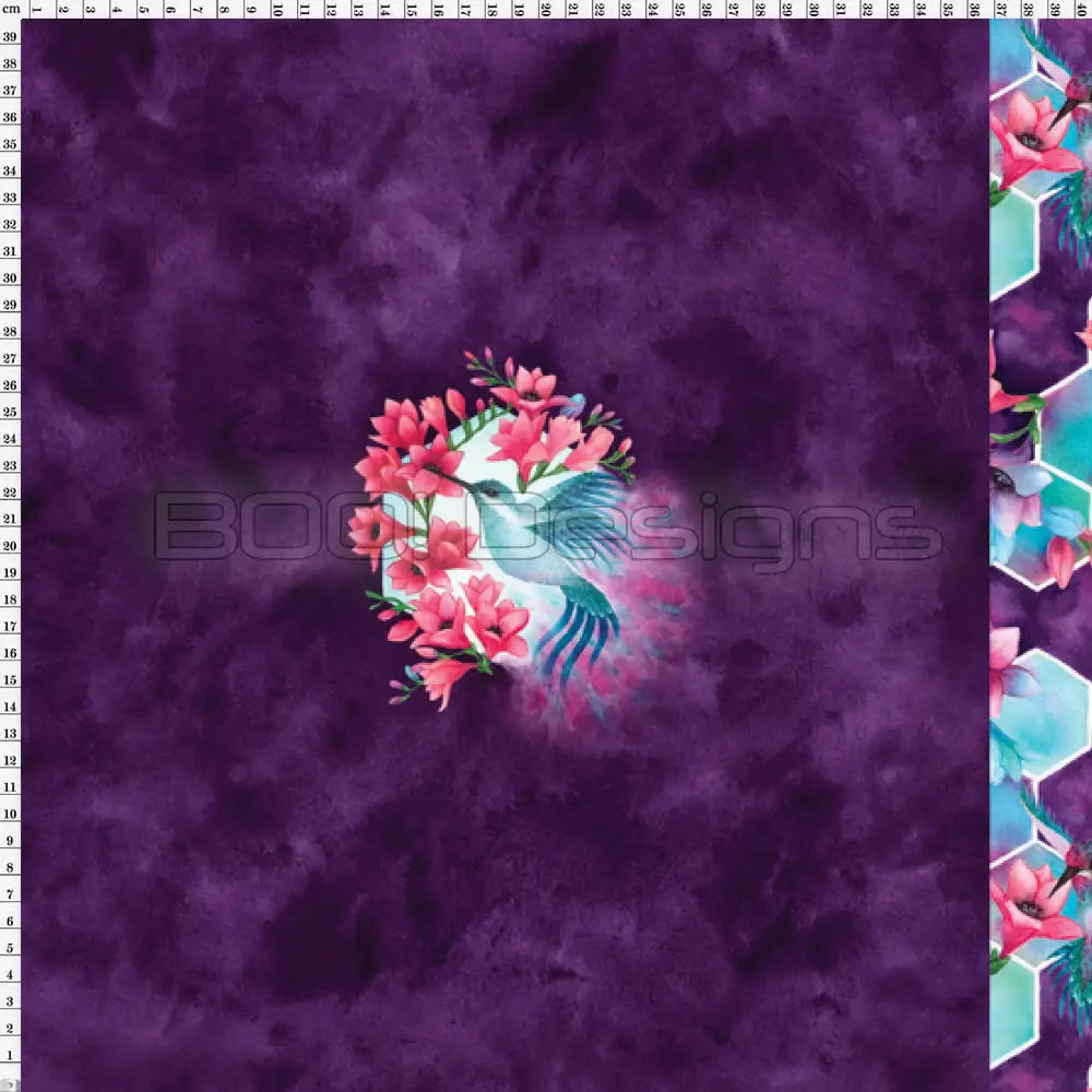 Spandex P100 Hummingbird Abstract Project Panel