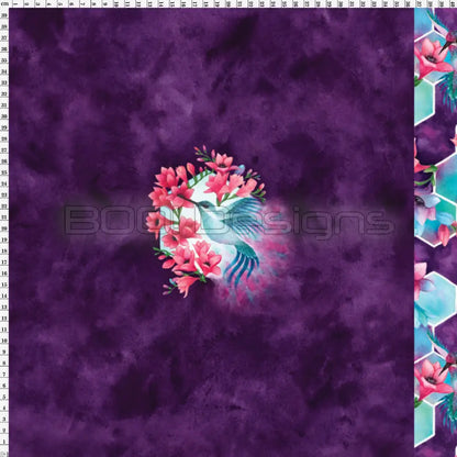 Spandex P100 Hummingbird Abstract Project Panel