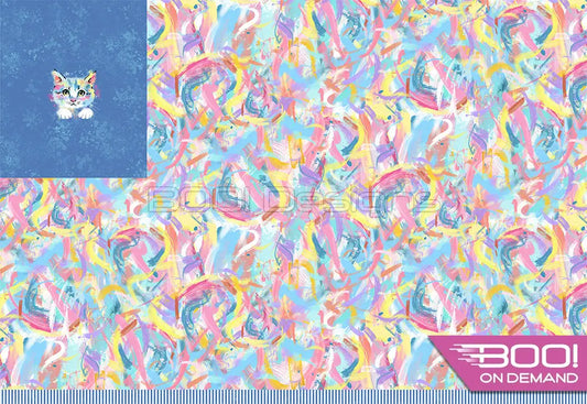 Spandex P100 Kitten Abstract Project Panel