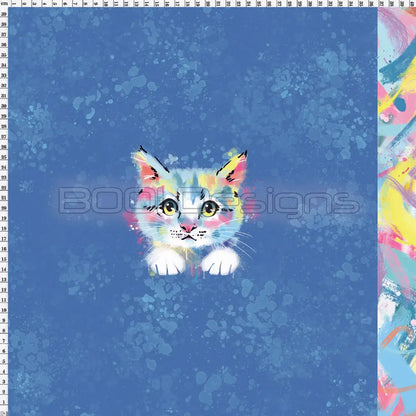 Spandex P100 Kitten Abstract Project Panel