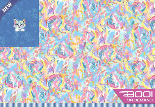 Spandex P100 Kitten Abstract Project Panel