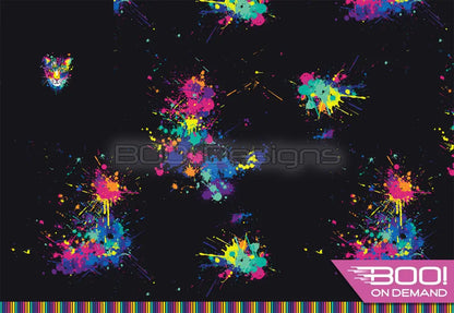 Spandex P100 Leopard Jumbo Splat Black Project Panel