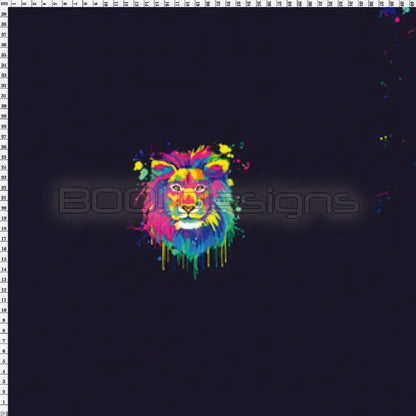 Spandex P100 Lion Jumbo Splat Black Project Panel