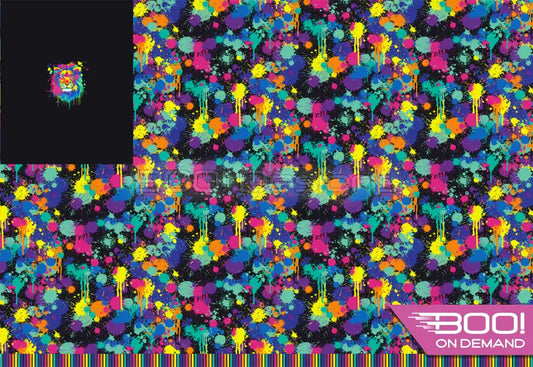 Spandex P100 Lion Splat Black Project Panel