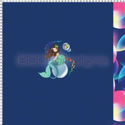 Spandex P100 Mermaid Bubbles Project Panel
