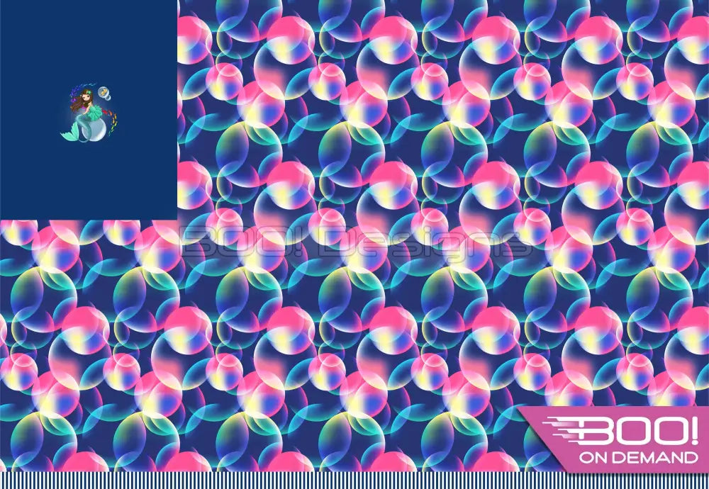 Spandex P100 Mermaid Bubbles Project Panel