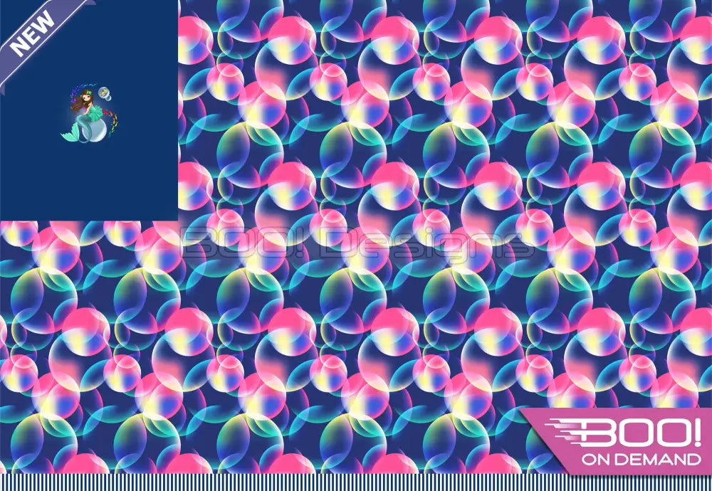 Spandex P100 Mermaid Bubbles Project Panel