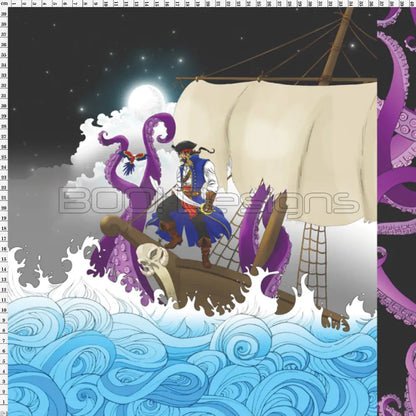 Spandex P100 Pirate Kraken Project Panel