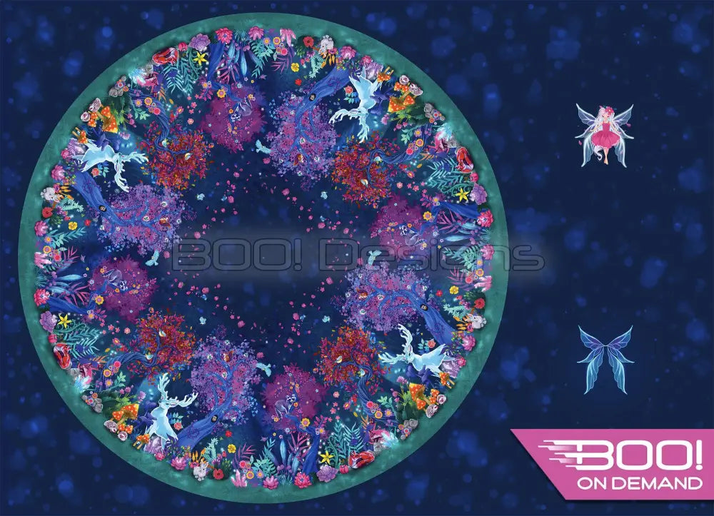 Spandex P105 Circle Panel Fairy Forest Project Panel