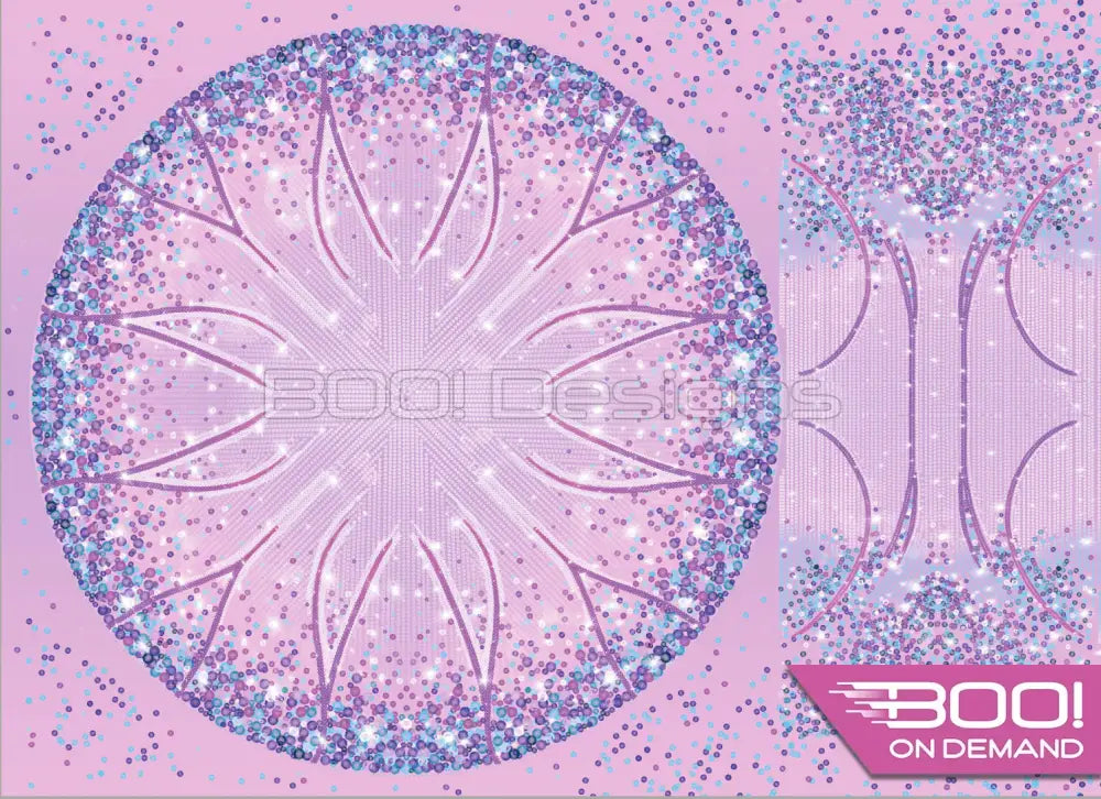 Spandex P105 Circle Panel Lover Pink Project Panel