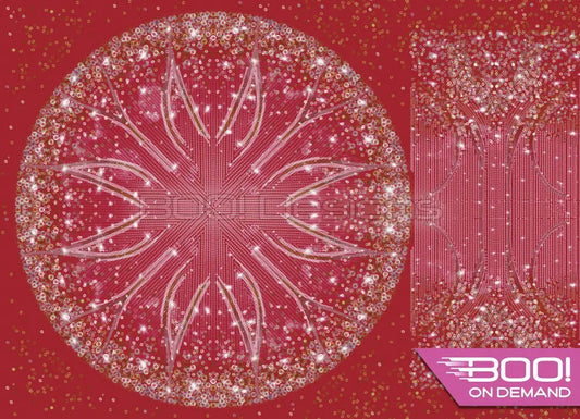 Spandex P105 Circle Panel Lover Red Project Panel