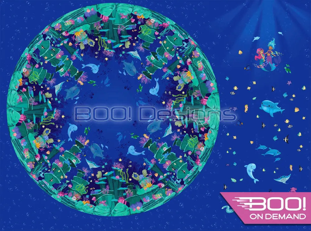 Spandex P105 Circle Panel Mermaid Project Panel