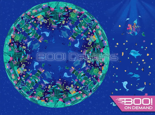 Spandex P105 Circle Panel Mermaid Project Panel