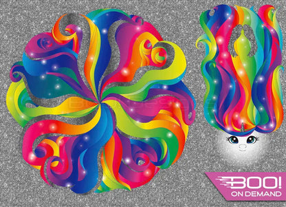 Spandex P105 Circle Panel Unicorn Rainbow Project Panel