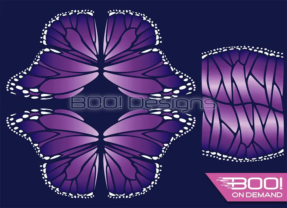 Spandex P105 Circle Panel Wings Purple Project Panel