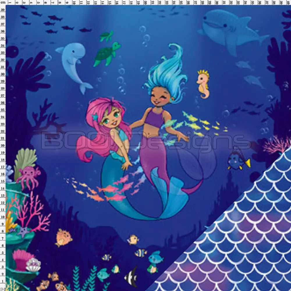 Spandex P125 2Mermaids Scales Project Panel