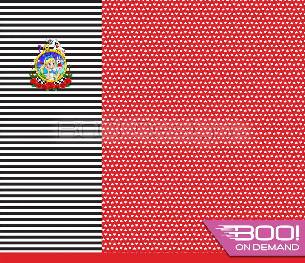 Spandex P125 Alice Hearts Red Project Panel