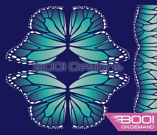 Spandex P125 Circle Panel Wings Teal Project Panel