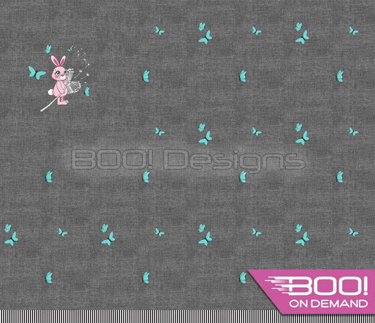 Spandex P125 Dandy Bunny Butterflies Denim Project Panel