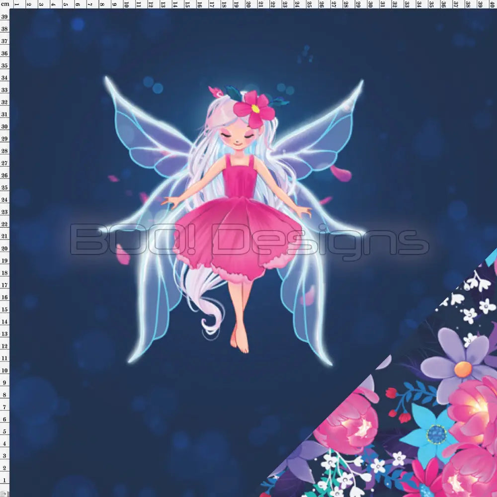 Spandex P125 Fairy Floral Project Panel