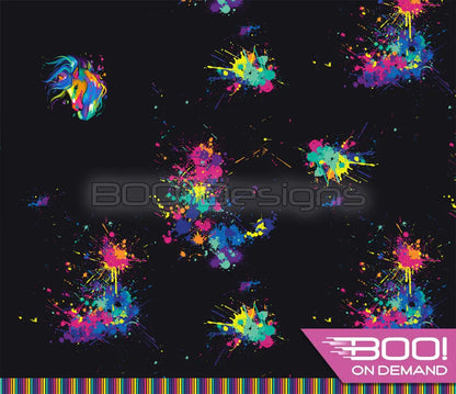 Spandex P125 Horse Jumbo Splat Black Project Panel
