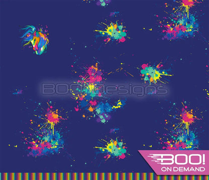 Spandex P125 Horse Jumbo Splat Navy Project Panel