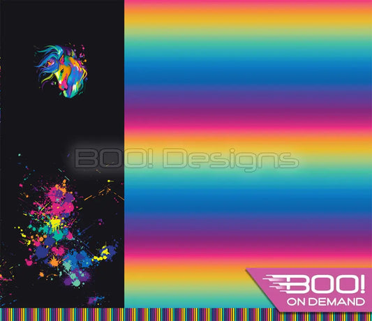 Spandex P125 Horse Ombre Black Project Panel