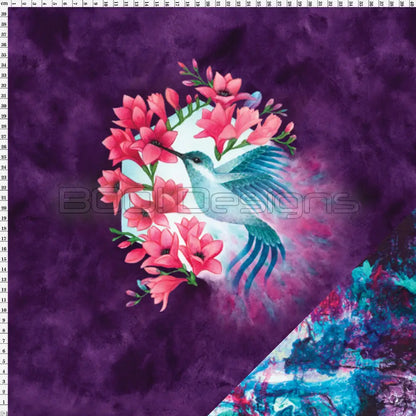 Spandex P125 Hummingbird Abstract Project Panel