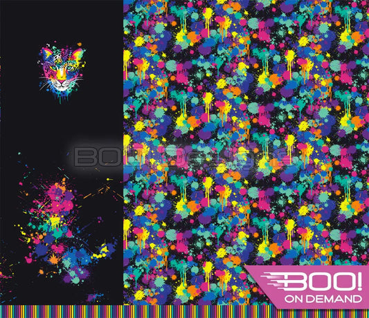 Spandex P125 Leopard Splat Black Project Panel