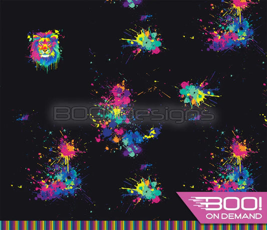Spandex P125 Lion Jumbo Splat Black Project Panel