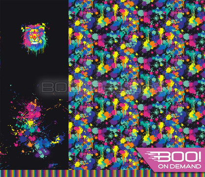 Spandex P125 Lion Splat Black Project Panel