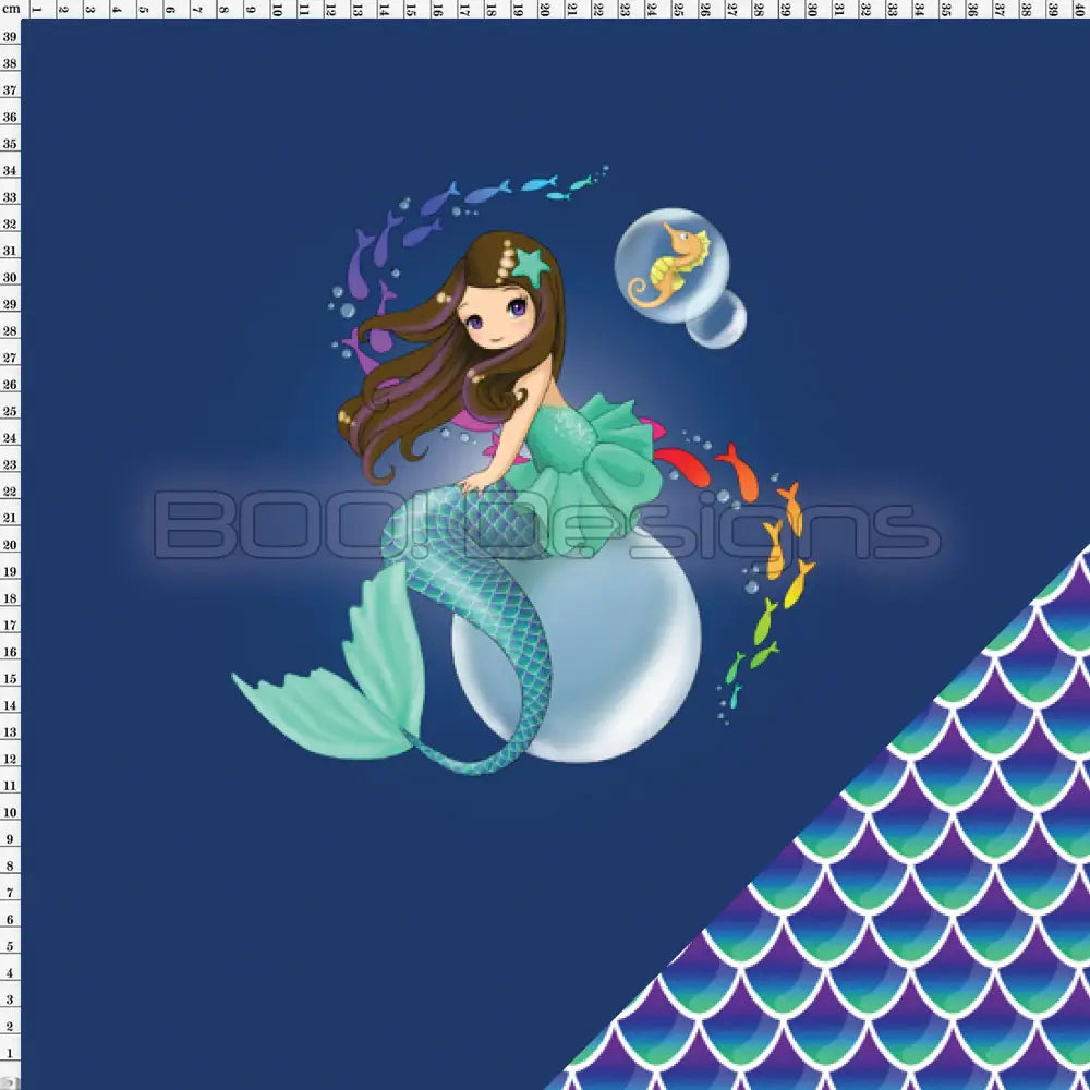 Spandex P125 Mermaid Scales Project Panel