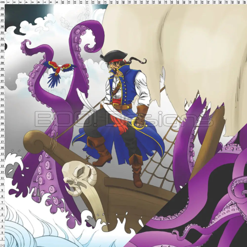 Spandex P125 Pirate Kraken Project Panel