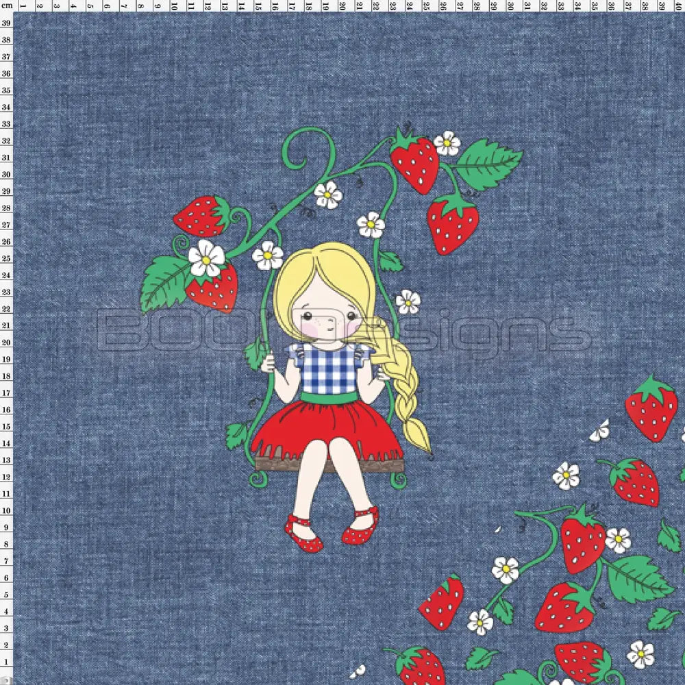 Spandex P125 Strawberry Girl Project Panel
