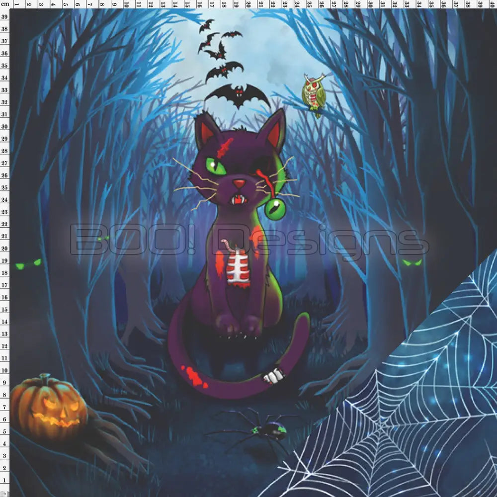 Spandex P125 Webs Zombie Cat Project Panel