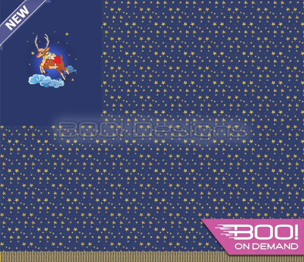 Spandex P125 Xmas Reindeer Girl Project Panel