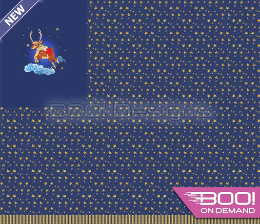 Spandex P125 Xmas Reindeer Girl Project Panel