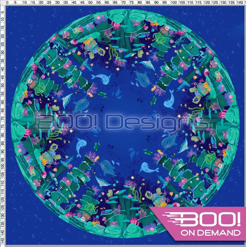 Spandex P145 Circle Panel Mermaid Project Panel