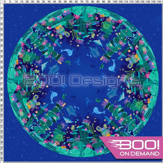 Spandex P145 Circle Panel Mermaid Project Panel